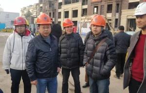 湖州市質監站、公共事業中心相關領導帶班參觀達昌府標桿工地